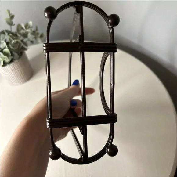 Brown Metal Two Sided Napkin Holder - Picture 5 of 6